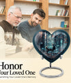 10-inch heart-shaped deer urn for human ashes