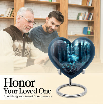 deer burial large urn for adult ashes