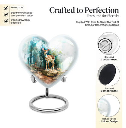 deer urn crafted from durable 