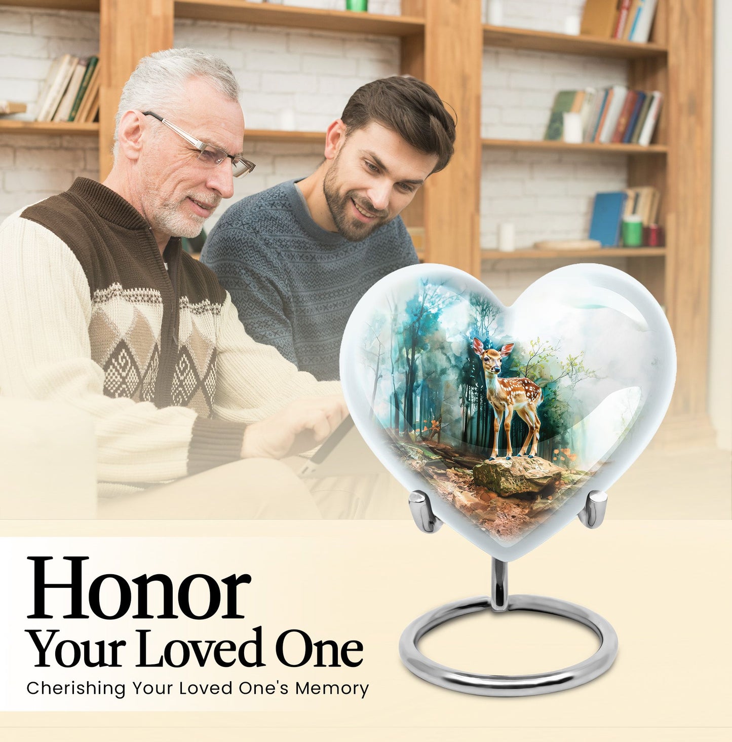deer urn crafted from durable 