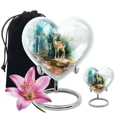 deer urn crafted from durable 