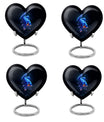 10-inch heart-shaped fish urn