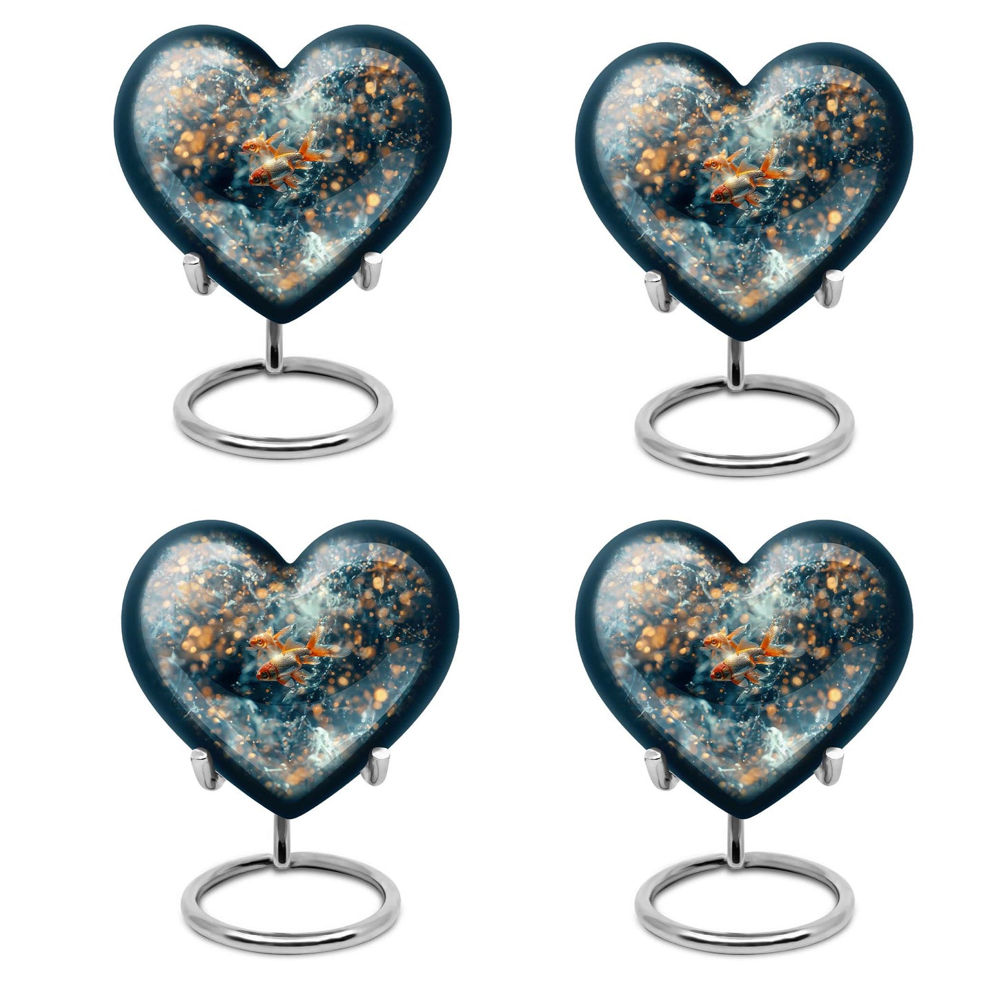Fish Theme 3 Inch Keepsake Pack of 4