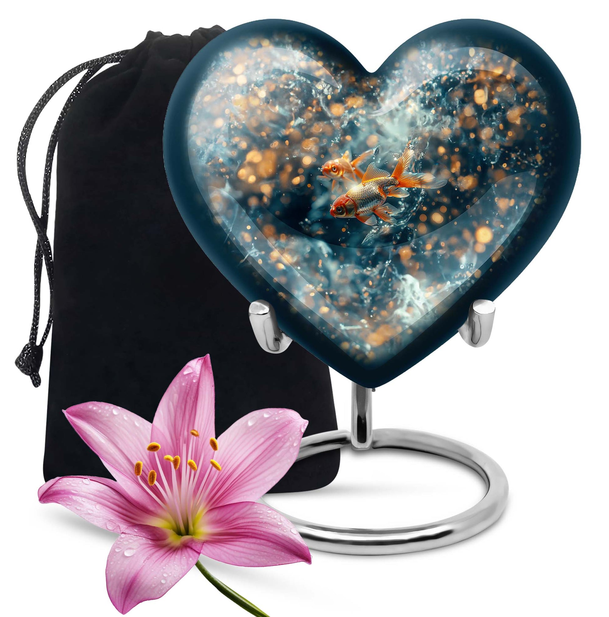 Fish Theme Large Urn 10 Inch