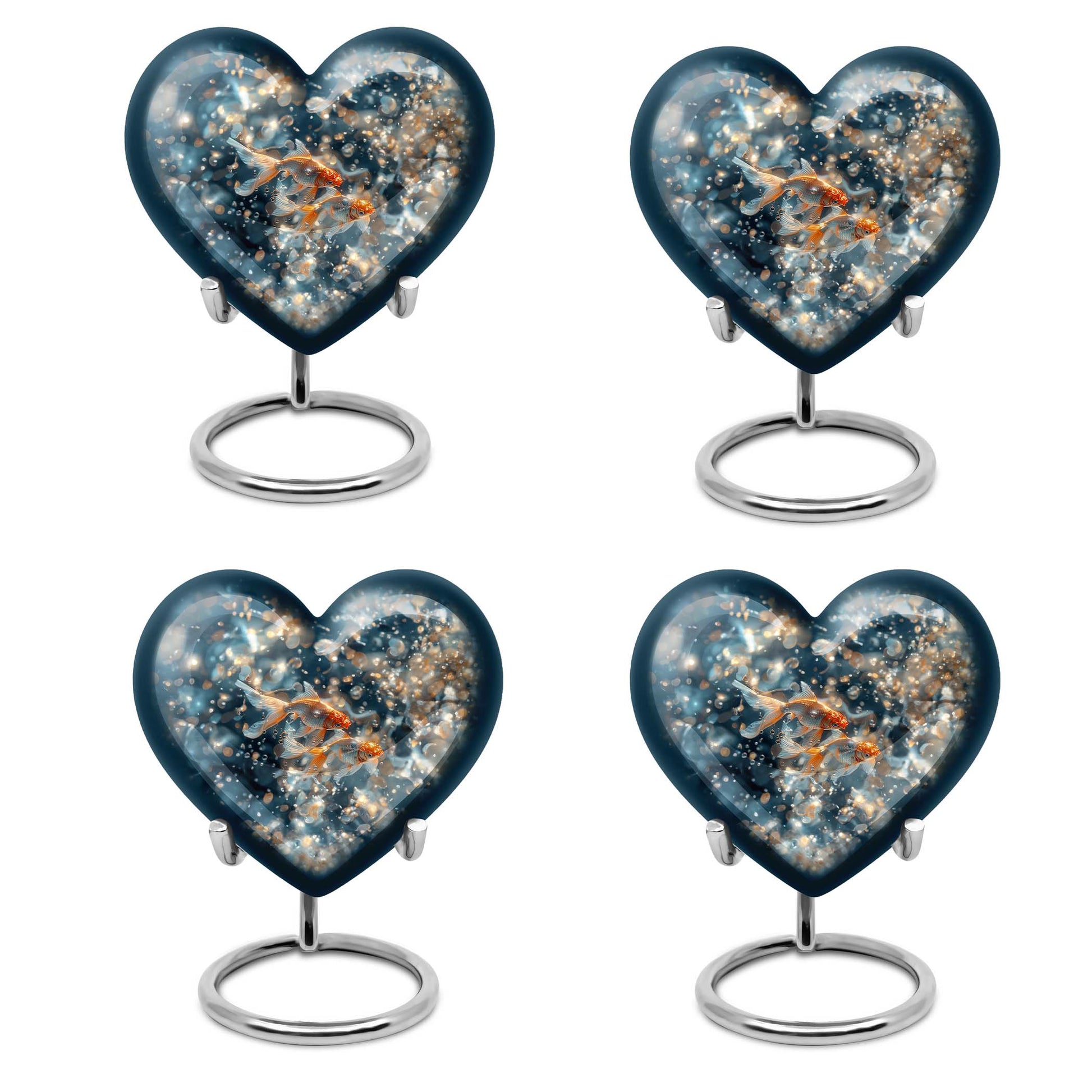 Fish Theme 3 Inch Keepsake Pack of 4