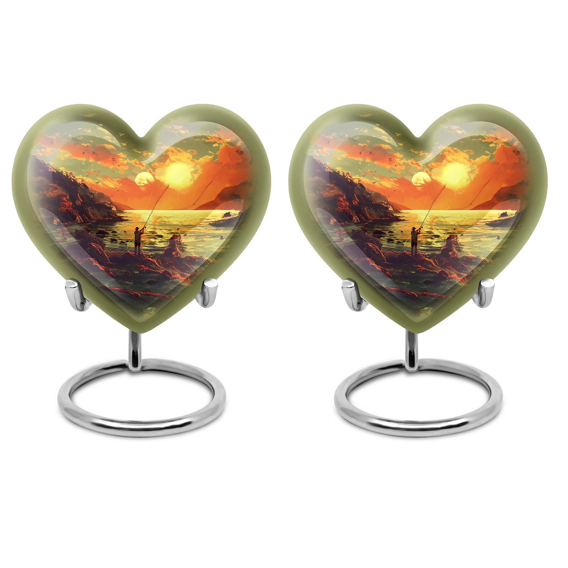 Fishing Theme 3 Inch Keepsake Pack of 2