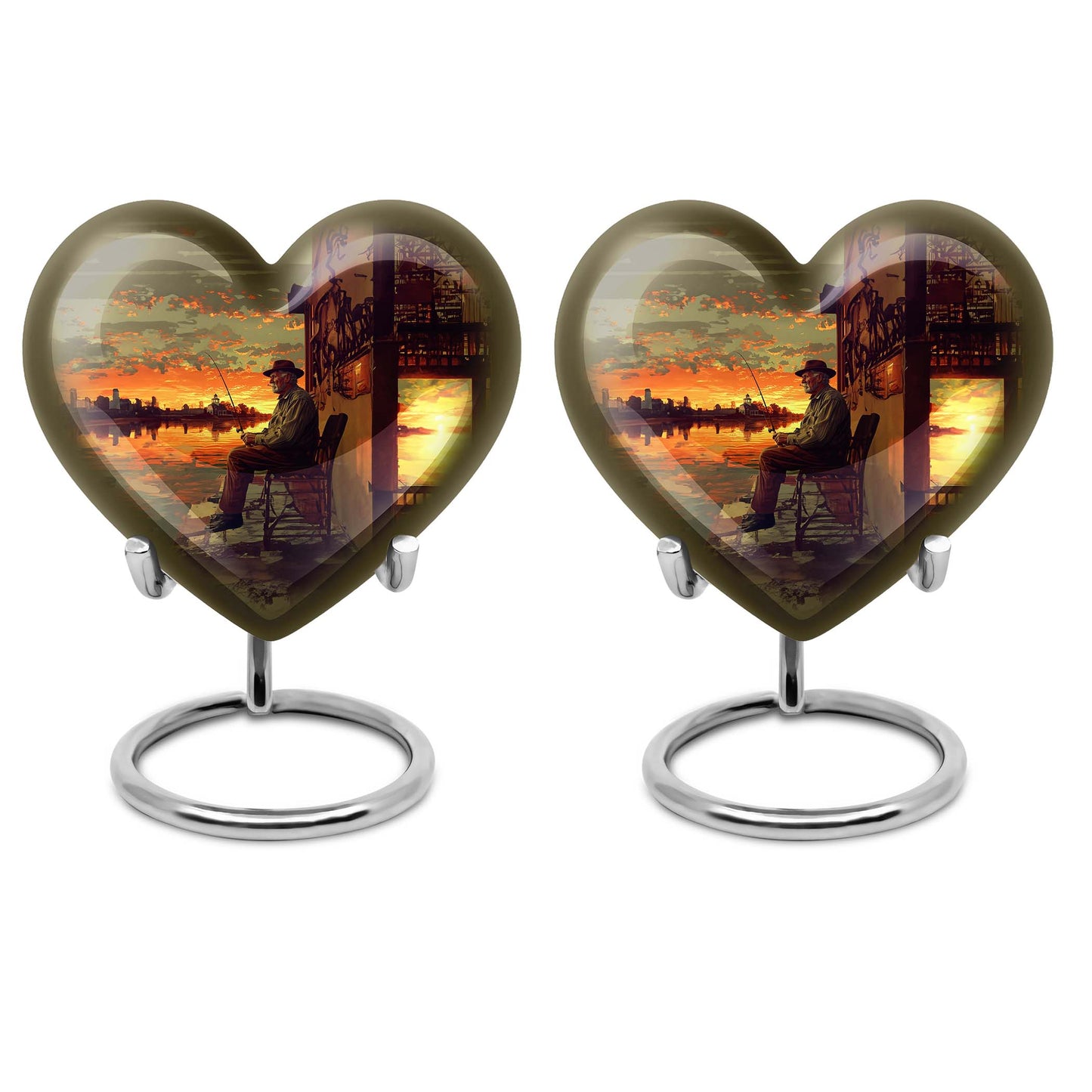 Fishing Theme 3 Inch Keepsake Pack of 2