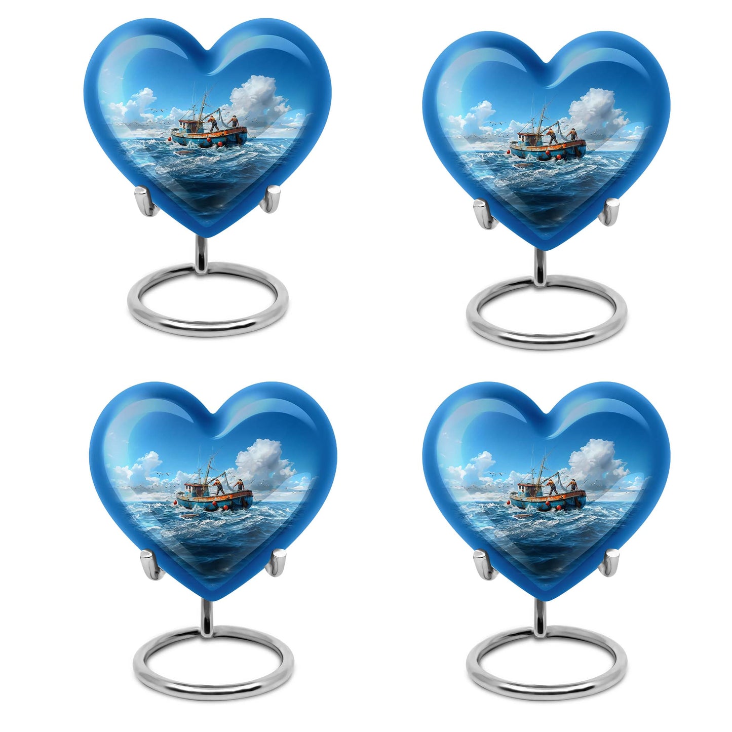 Cowboy Theme 3 Inch Keepsake Pack of 4