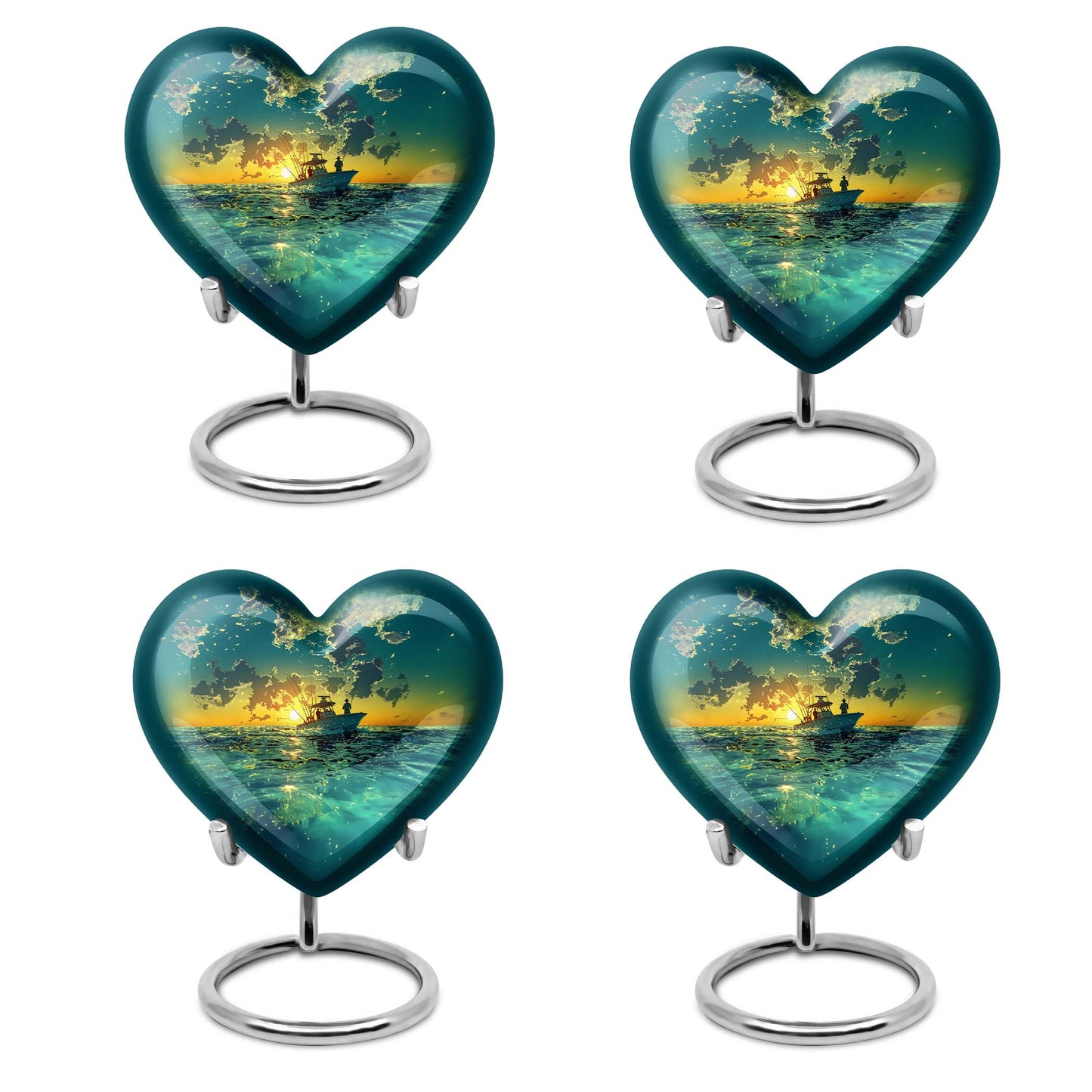 Cowboy Theme 3 Inch Keepsake Pack of 4