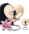 Cowboy Theme Large Urn With 1 Keepsake Urn