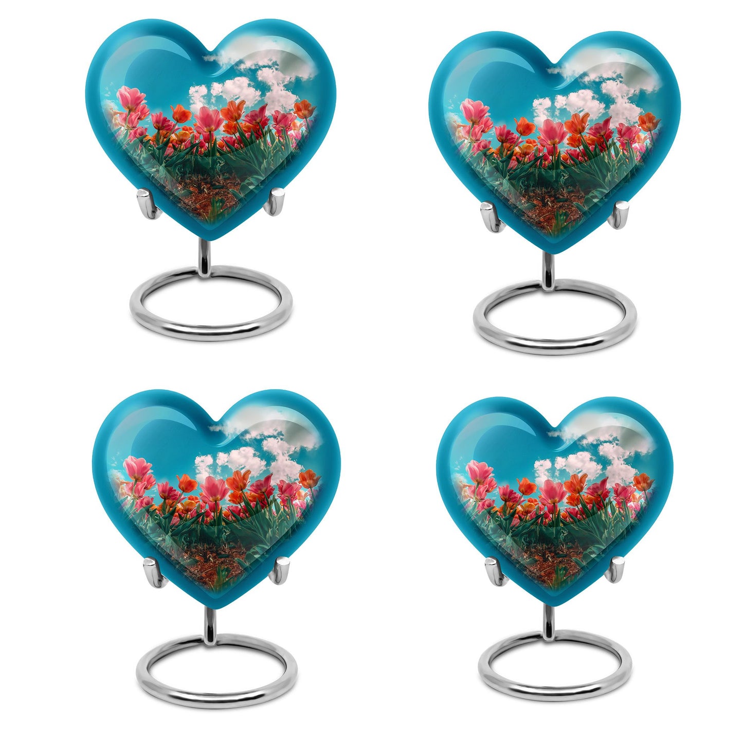 Tulip Theme 3 Inch Keepsake Pack of 4