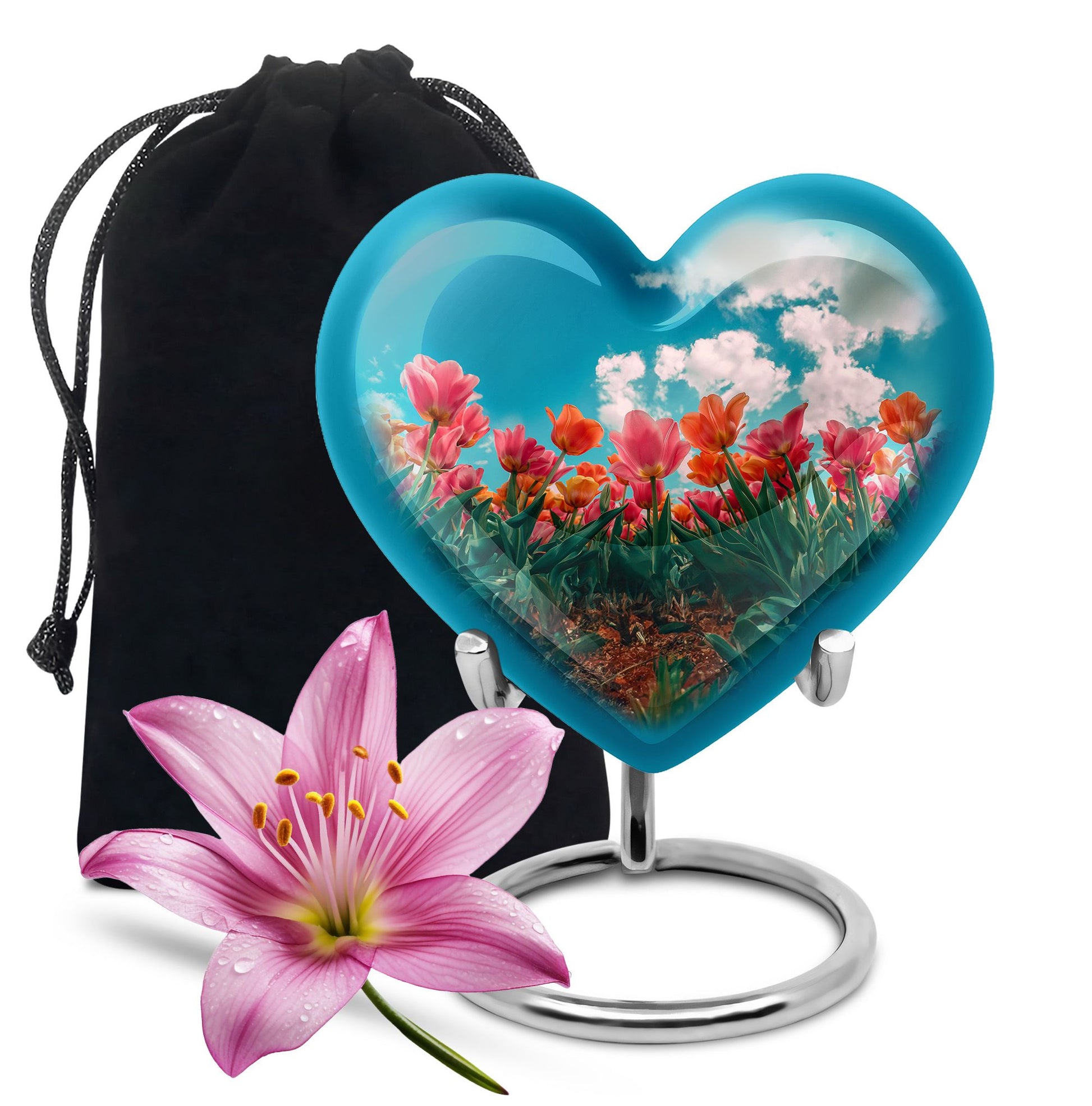 Tulip Theme Large Urn 10 Inch