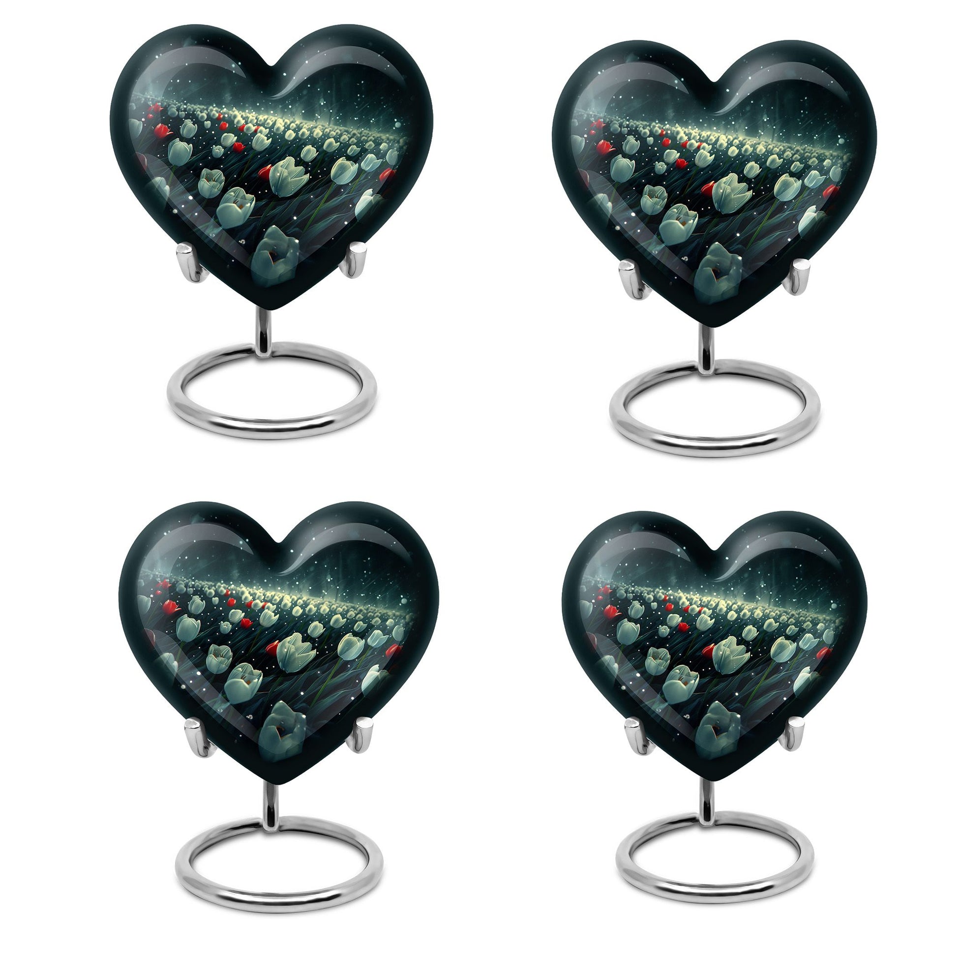 Tulip Theme 3 Inch Keepsake Pack of 4