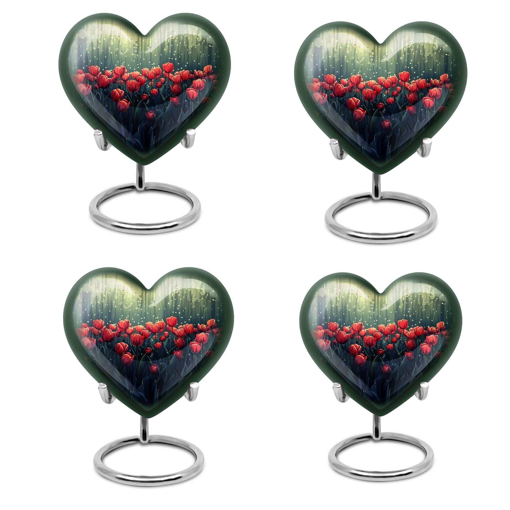 Tulip Theme 3 Inch Keepsake Pack of 4