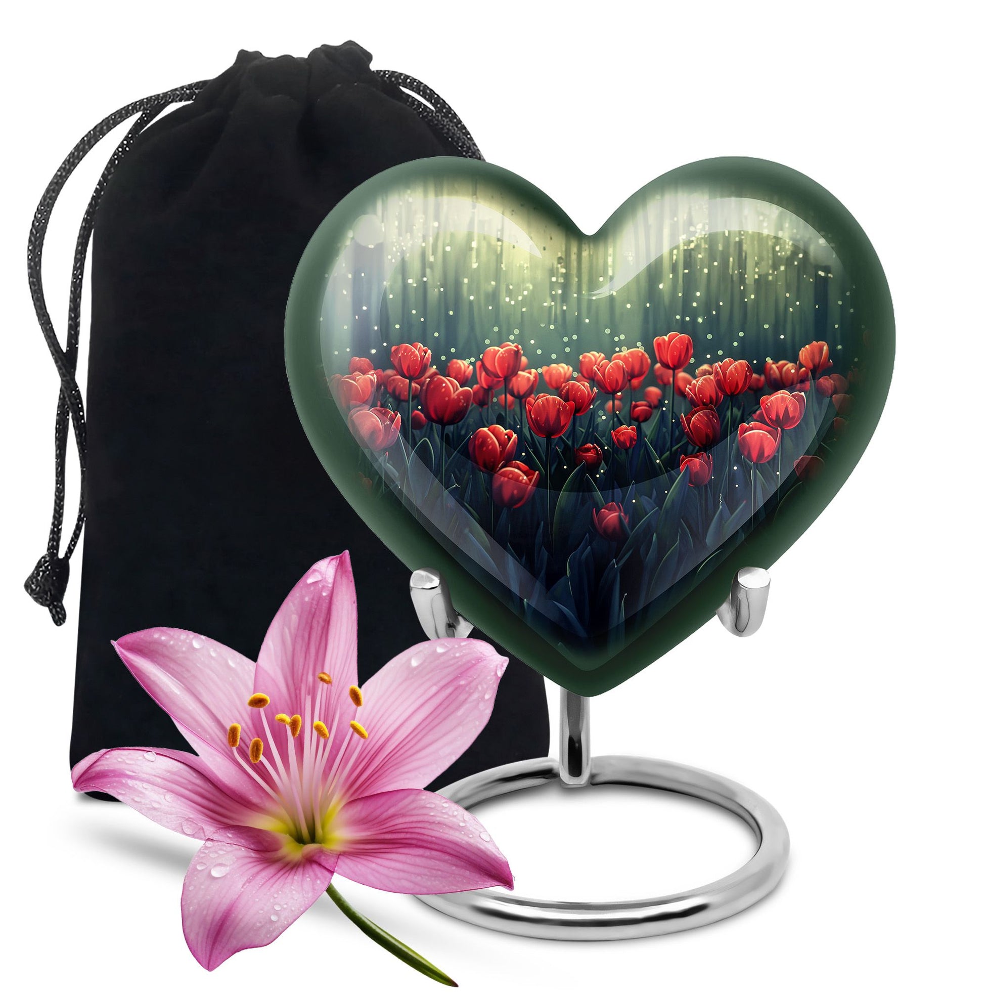 Tulip Theme Large Urn 10 Inch