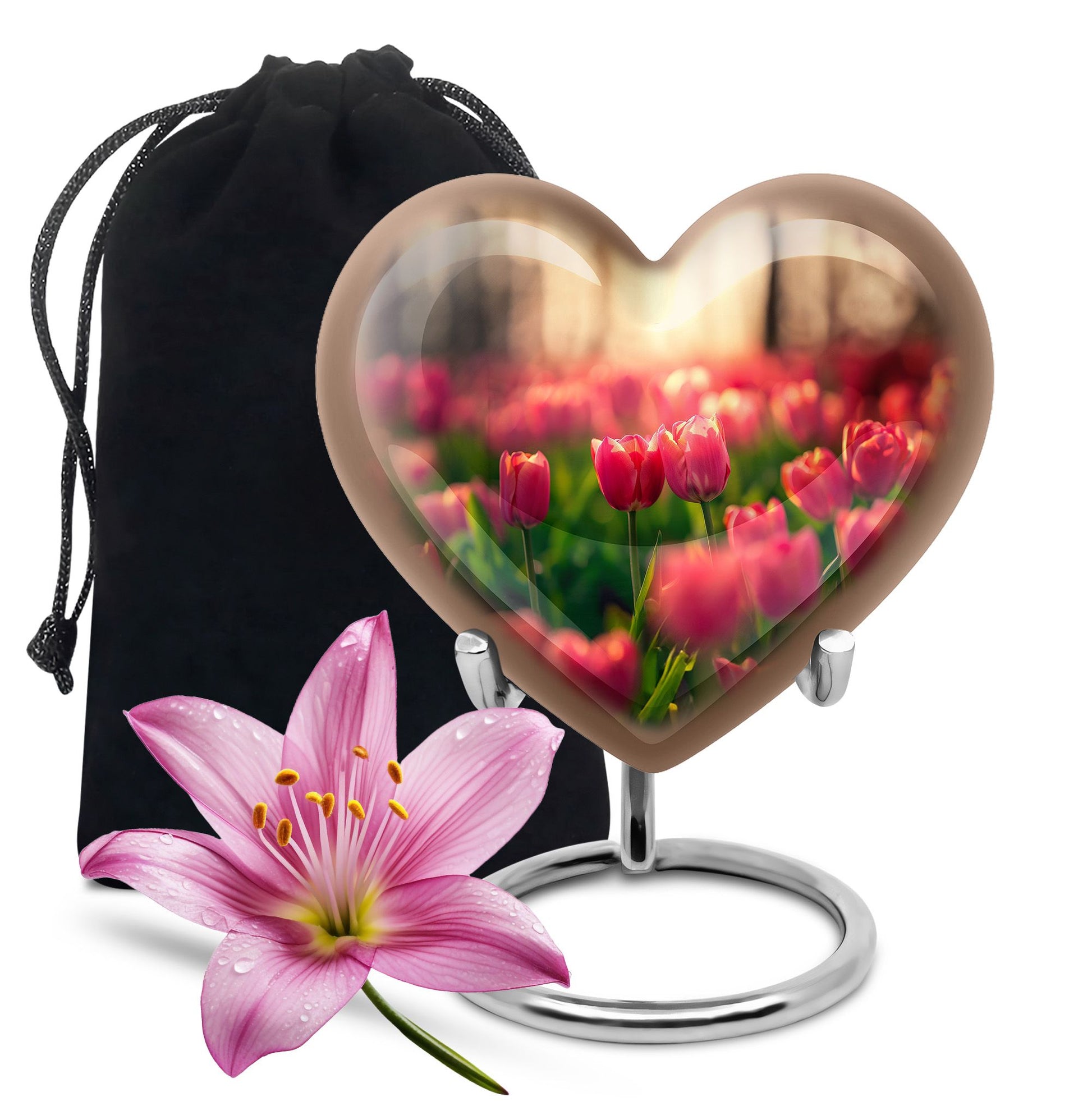 Tulip Theme Large Urn 10 Inch