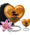 Horse Theme Large Urn With 1 Keepsake Urn