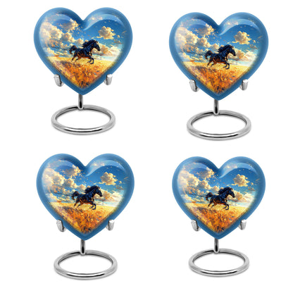 Horse Theme 3 Inch Keepsake Pack of 4