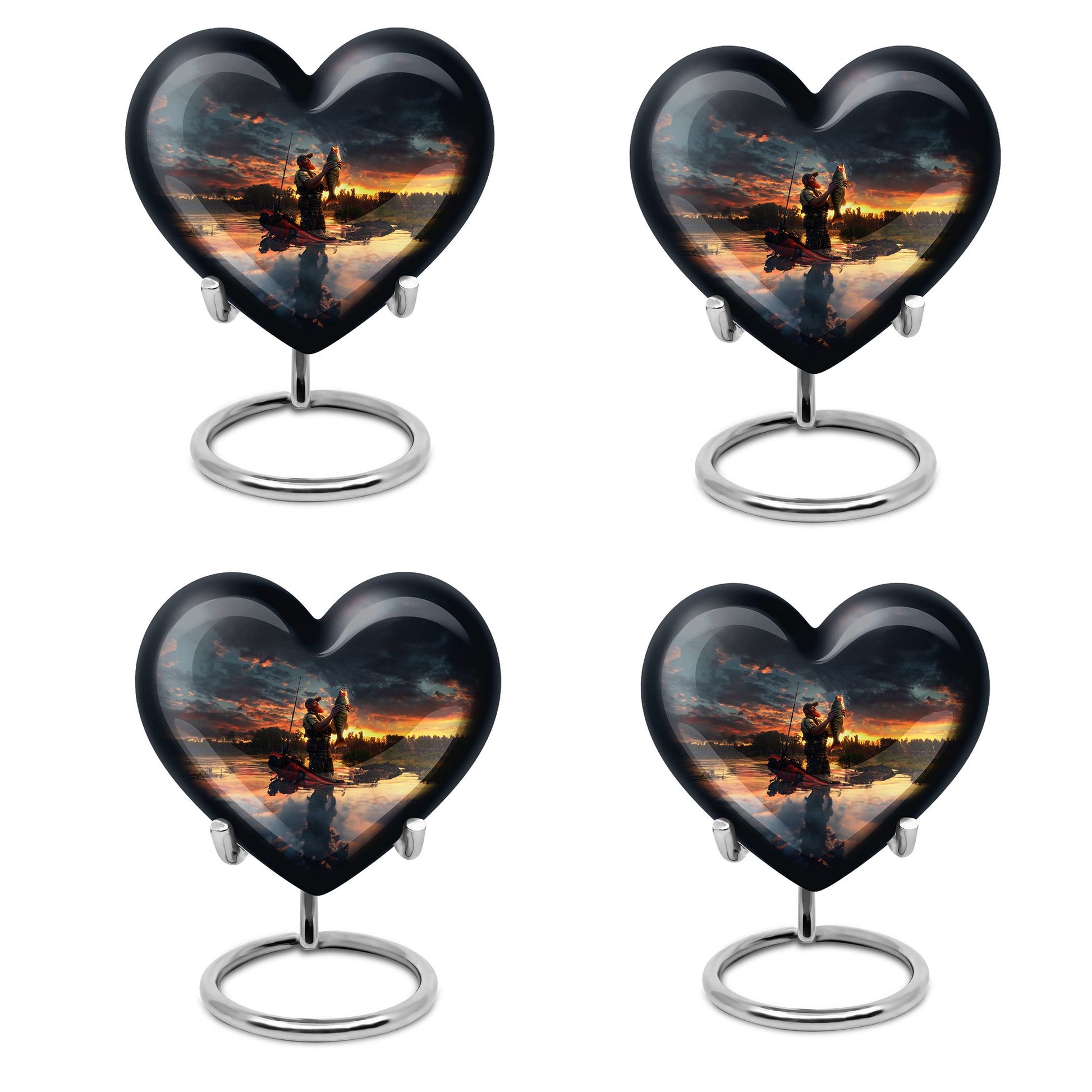 Fishing Theme 3 Inch Keepsake Pack of 4