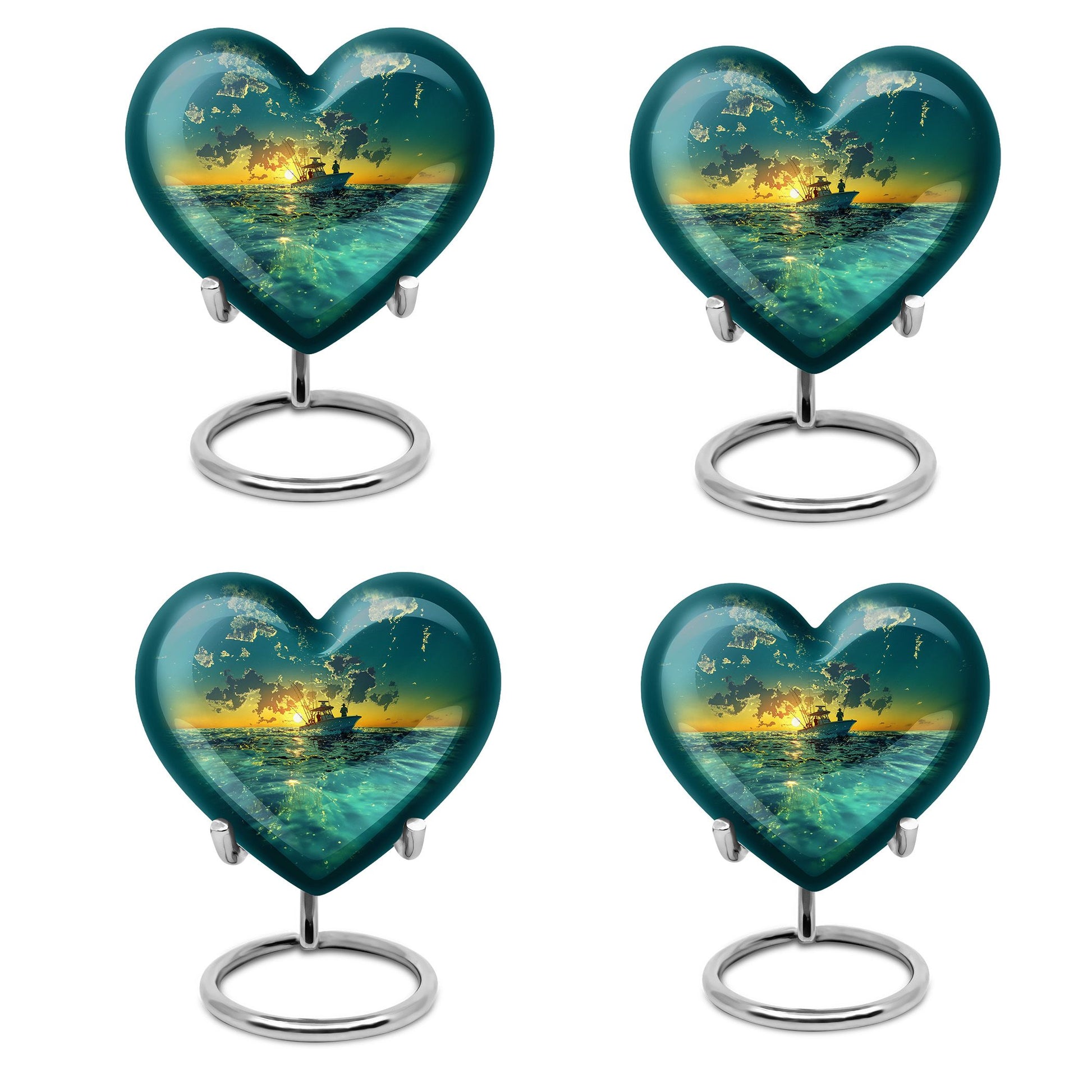 Fishing Theme 3 Inch Keepsake Pack of 4