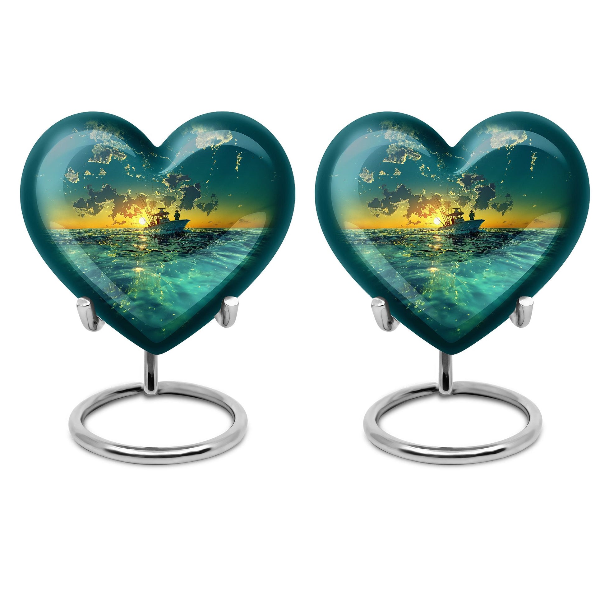 Fishing Theme 3 Inch Keepsake Pack of 2