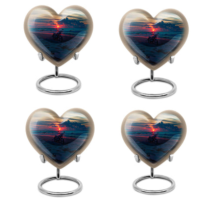 Motorcycle Theme 3 Inch Keepsake Pack of 4