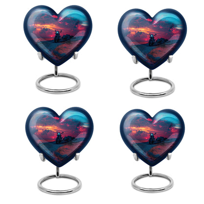 Motorcycle Theme 3 Inch Keepsake Pack of 4