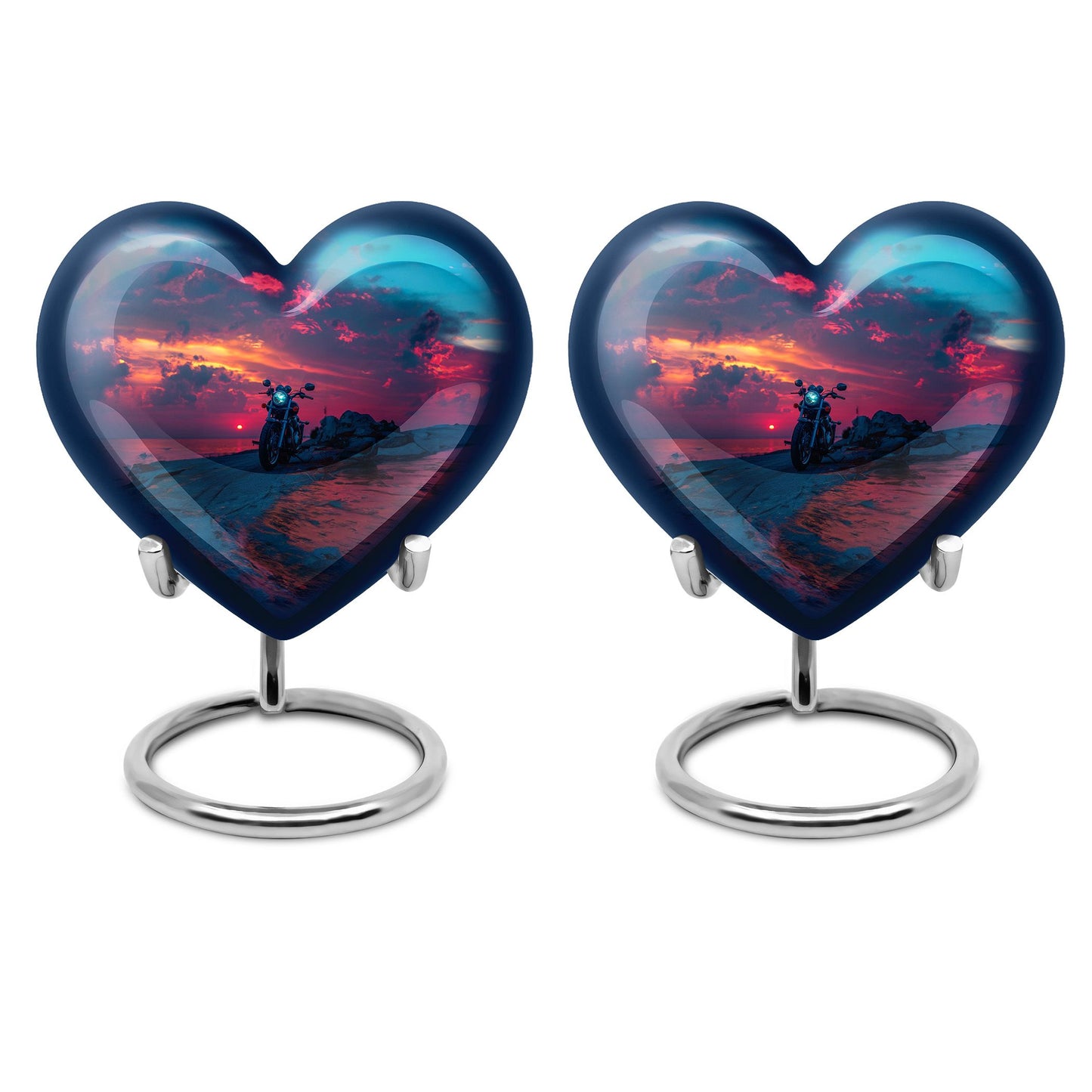 Motorcycle Theme 3 Inch Keepsake Pack of 2