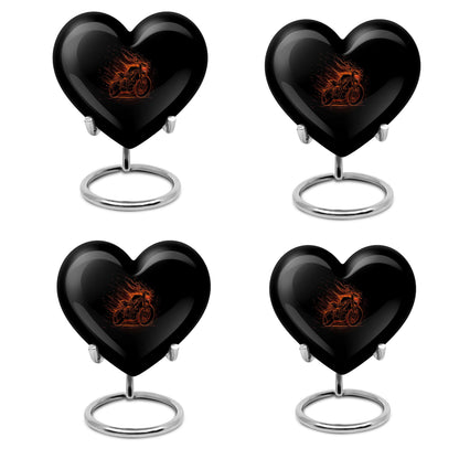 Motorcycle Theme 3 Inch Keepsake Pack of 4