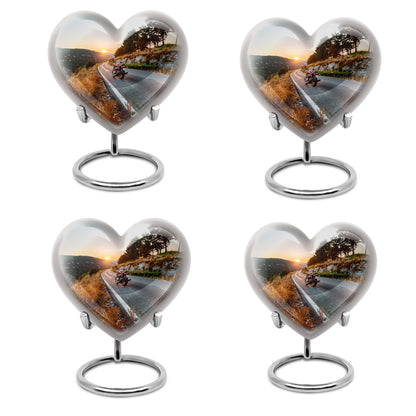 Motorcycle Theme 3 Inch Keepsake Pack of 4