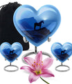Horse Theme Large Urn With 2 Keepsake Urn