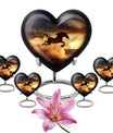 Horse Theme Large Urn With 4 Keepsake Urn