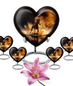 Horse Theme Large Urn With 4 Keepsake Urn