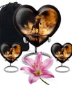Horse Theme Large Urn With 2 Keepsake Urn