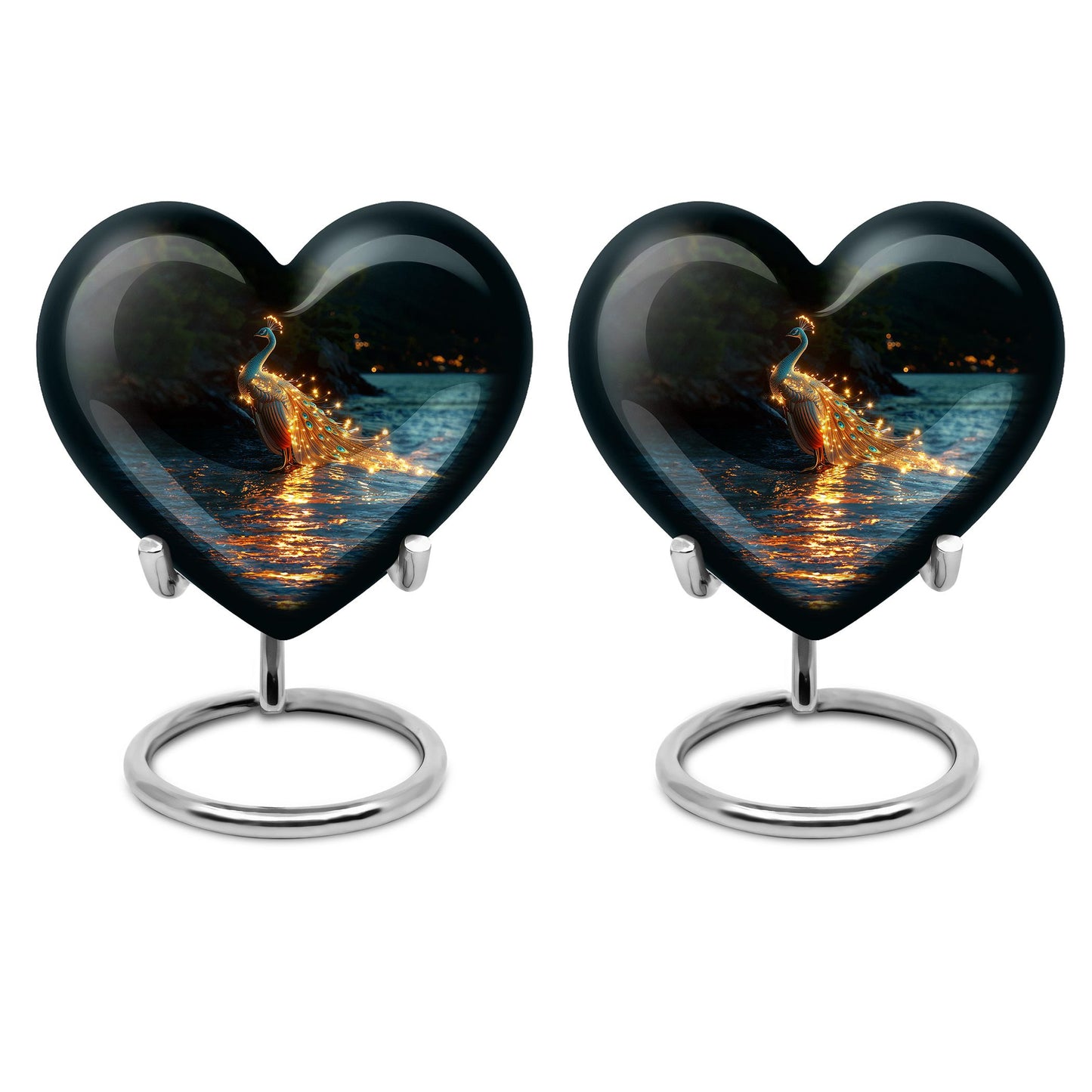 Peacock Theme 3 Inch Keepsake Pack of 2