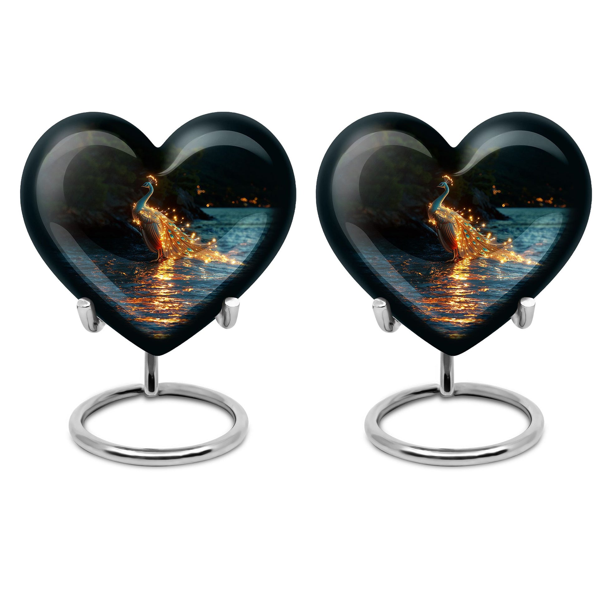 Peacock Theme 3 Inch Keepsake Pack of 2