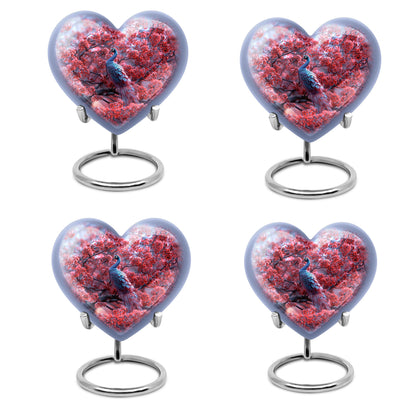 Peacock Theme 3 Inch Keepsake Pack of 4