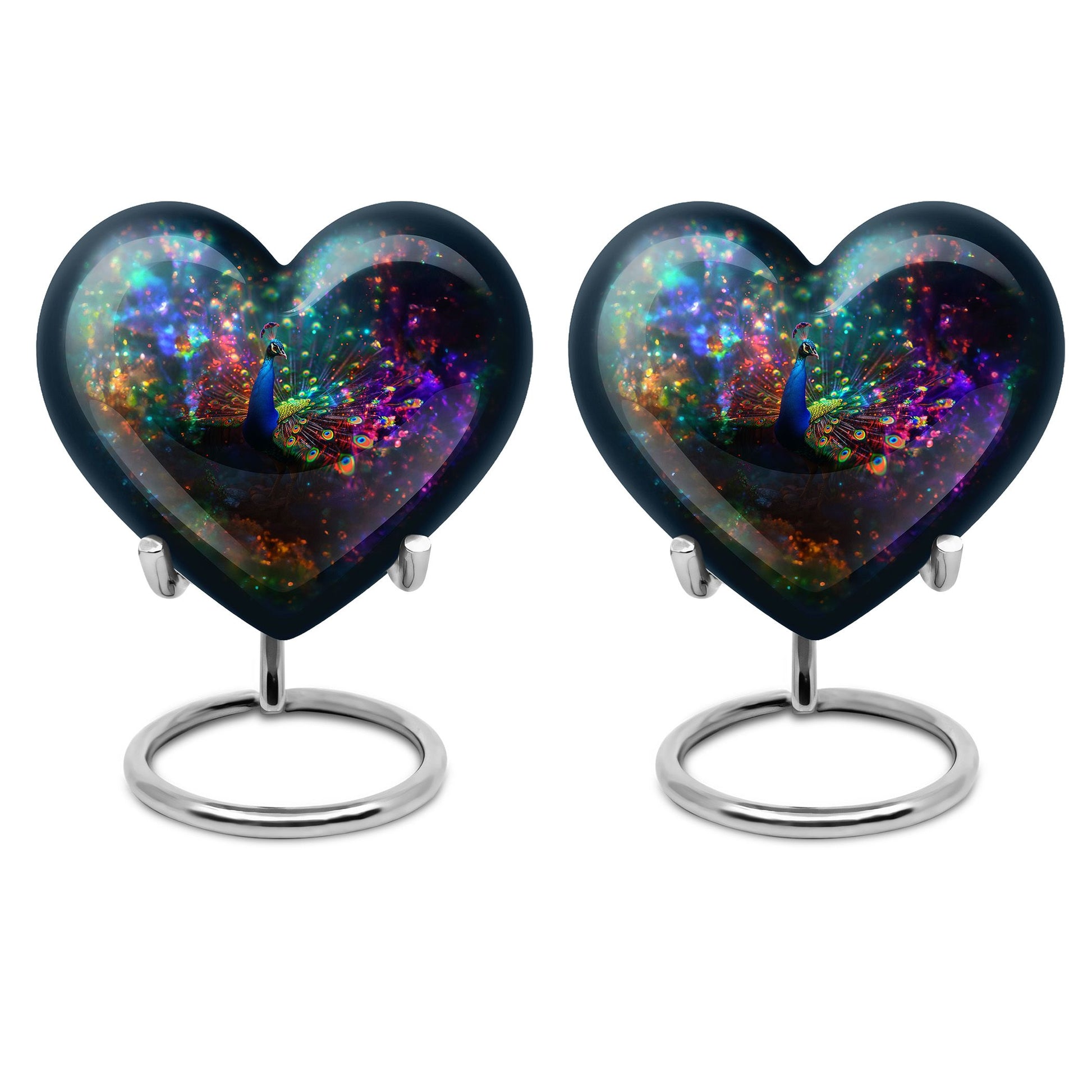 Peacock Theme 3 Inch Keepsake Pack of 2