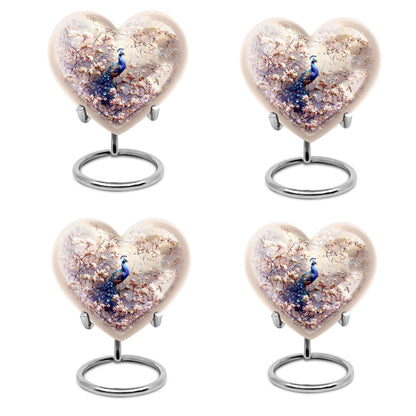 Peacock Theme 3 Inch Keepsake Pack of 4