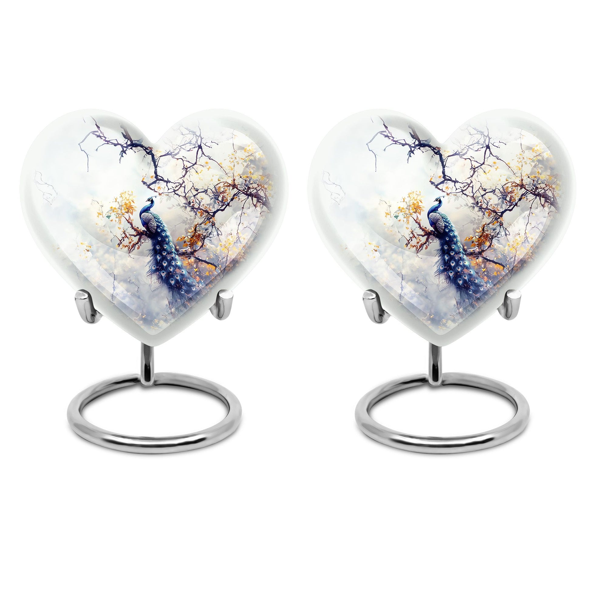 Peacock Theme 3 Inch Keepsake Pack of 2