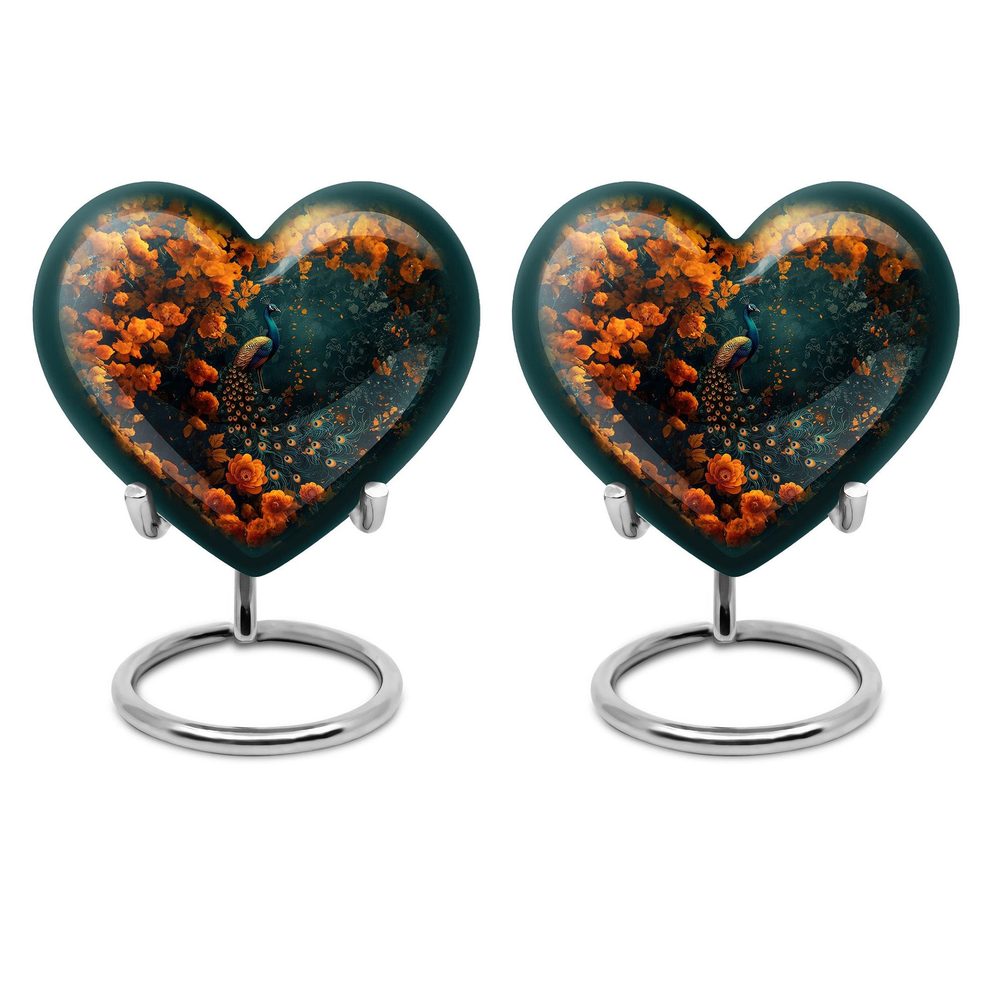 Peacock Theme 3 Inch Keepsake Pack of 2