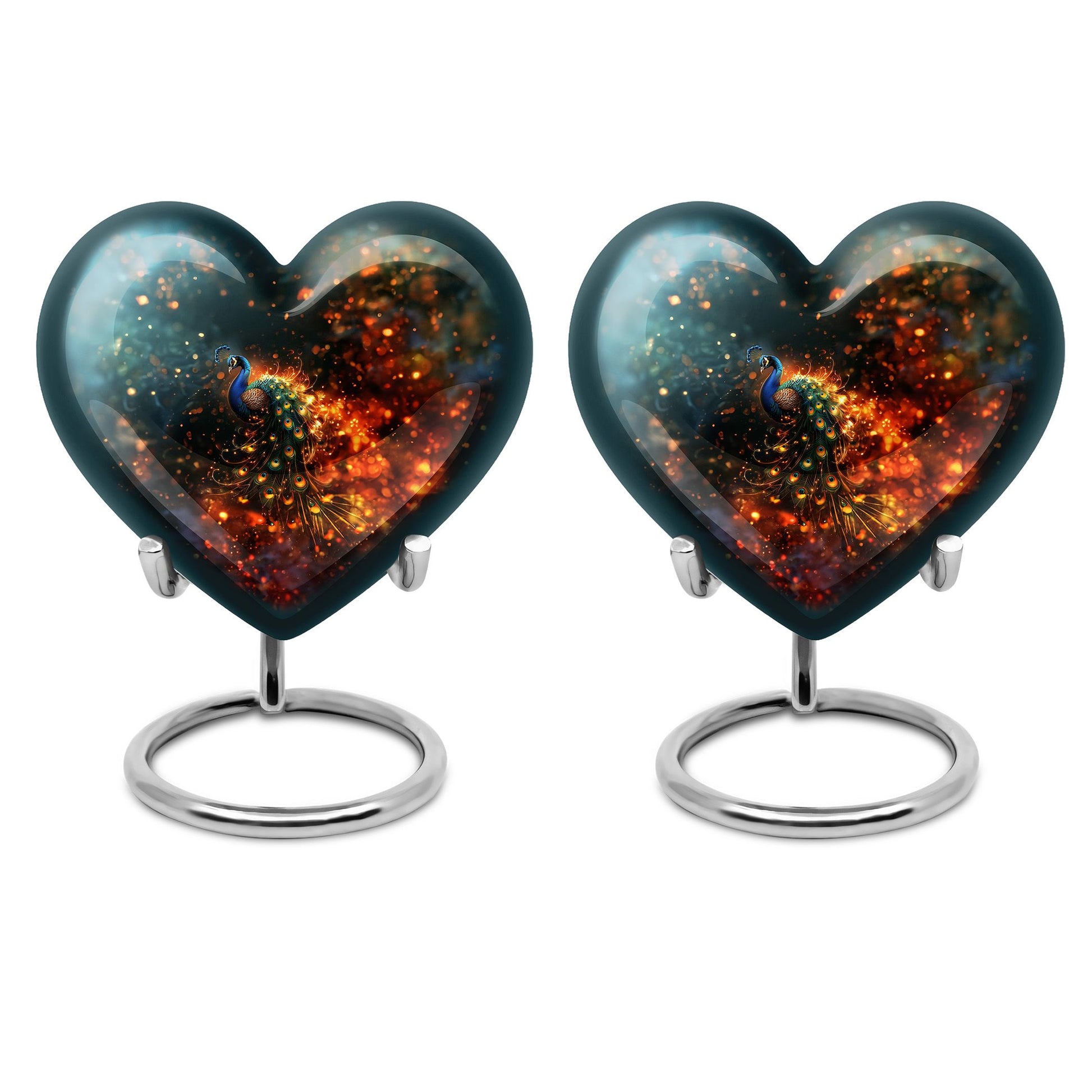 Peacock Theme 3 Inch Keepsake Pack of 2