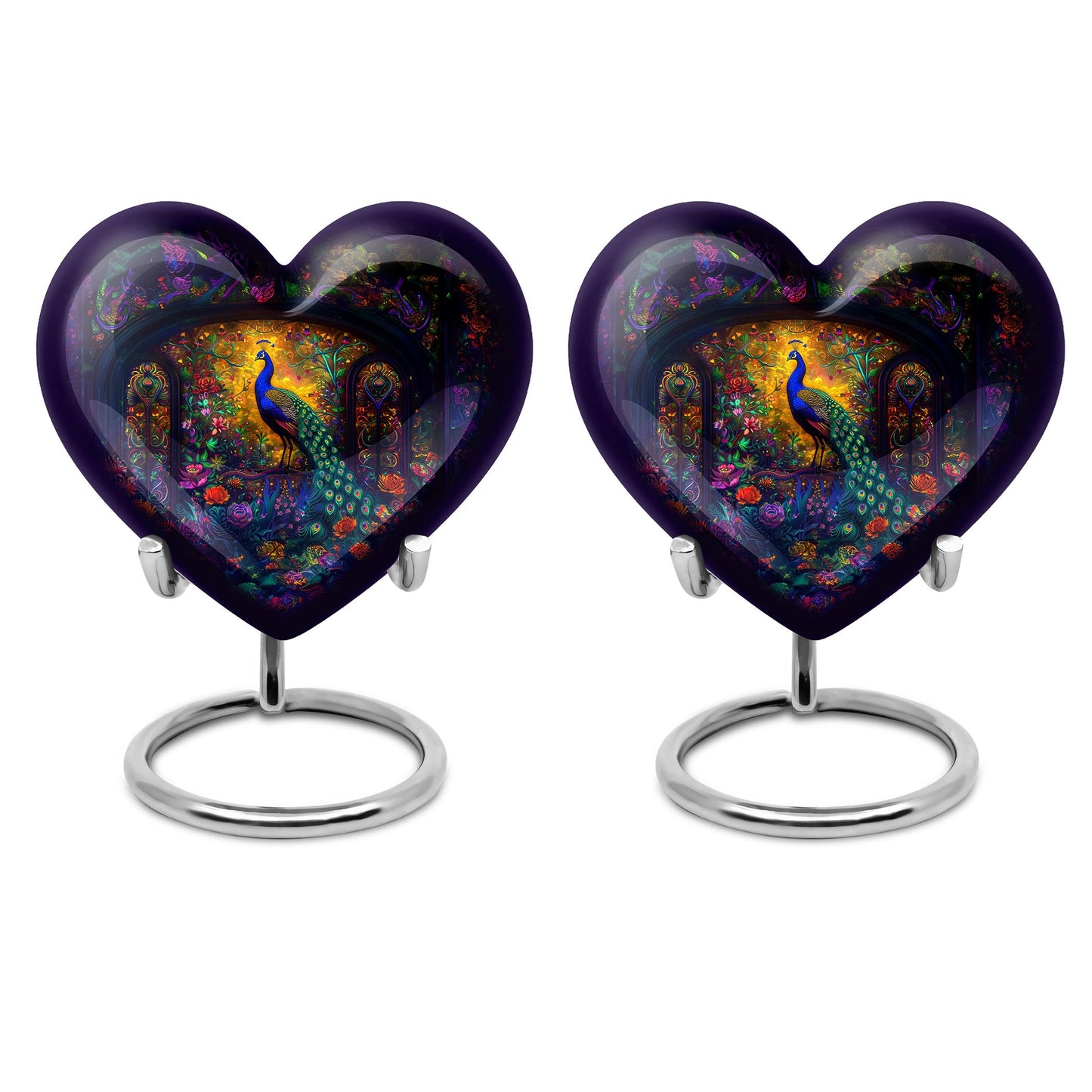 Peacock Theme 3 Inch Keepsake Pack of 2