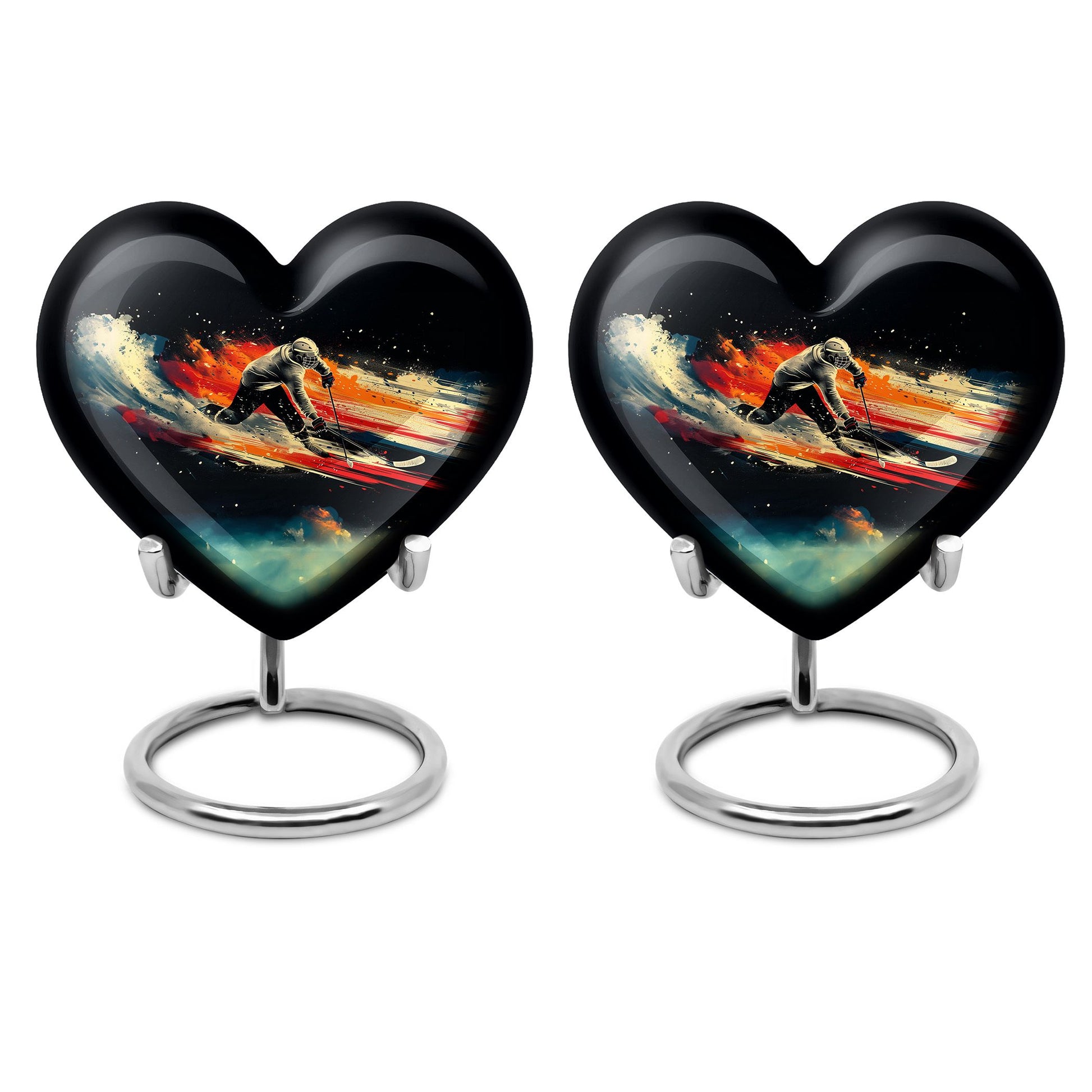 Ice Hockey Theme 3 Inch Keepsake Pack of 2