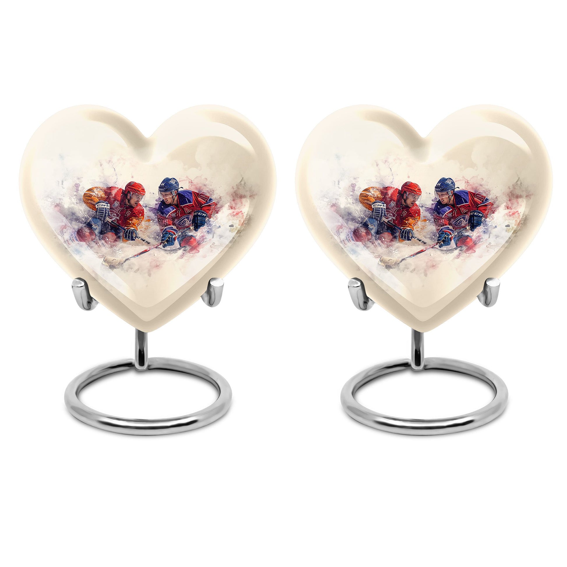 Ice Hockey Theme 3 Inch Keepsake Pack of 2