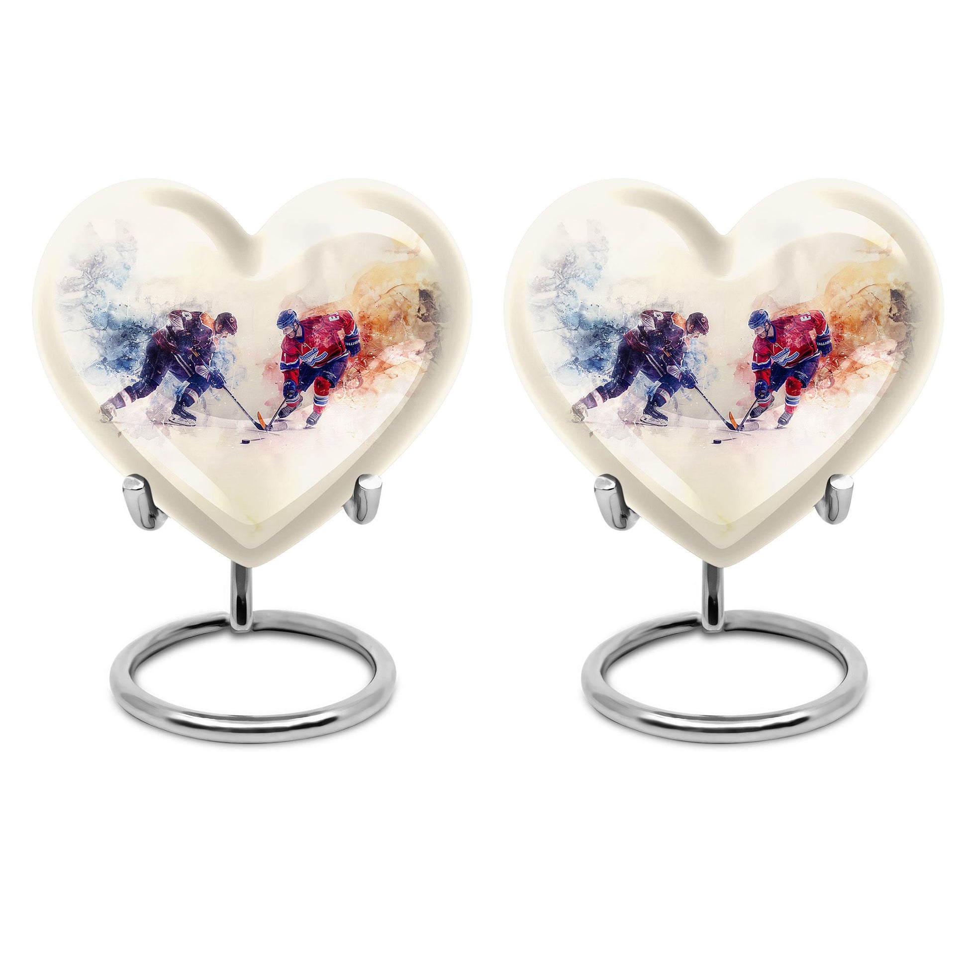 Ice Hockey Theme 3 Inch Keepsake Pack of 2