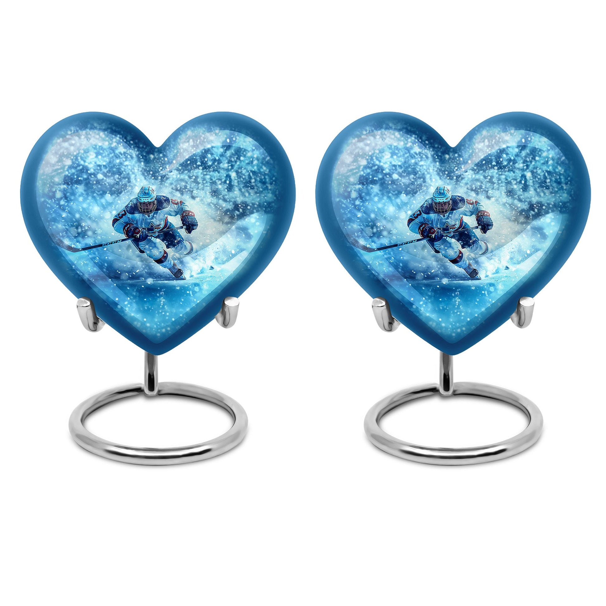 Ice Hockey Theme 3 Inch Keepsake Pack of 2