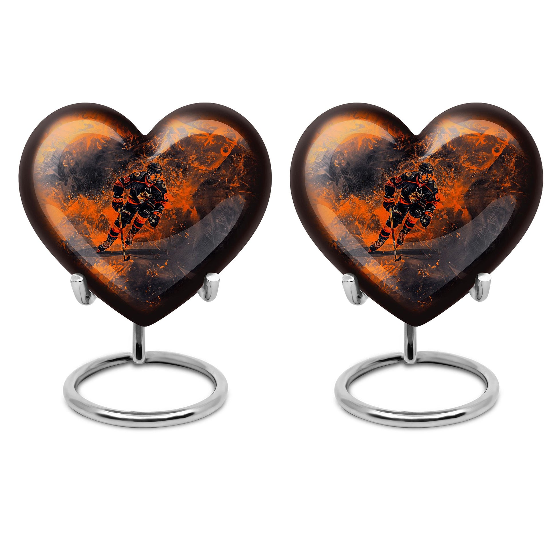 Ice Hockey Theme 3 Inch Keepsake Pack of 2