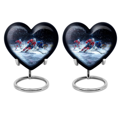 Ice Hockey Theme 3 Inch Keepsake Pack of 2