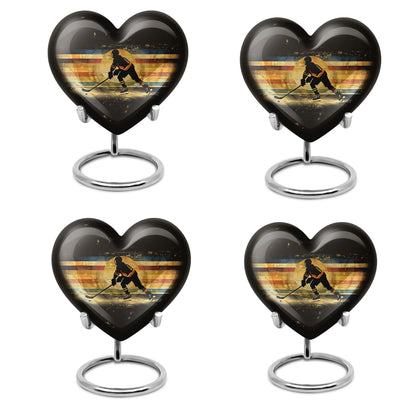 Ice Hockey Theme 3 Inch Keepsake Pack of 4